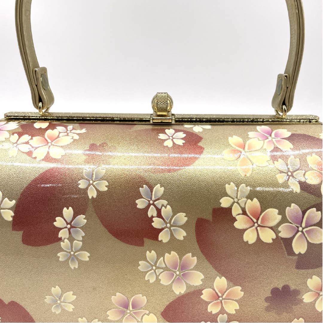 和装バック フォーマル 金色(きんいろ) 振袖用 桜 古典柄 金系 Aランク 113900015321