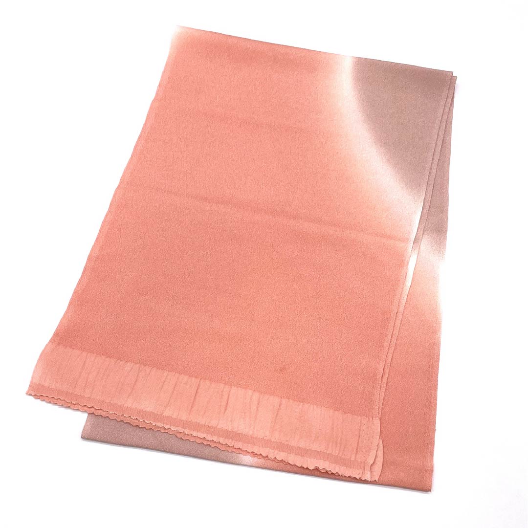 Obiage Silk A Rank Semi-formal Coral Pink Abstract Pattern Length approx. 174cm Width approx. 28.5cm Pink 1136003103913