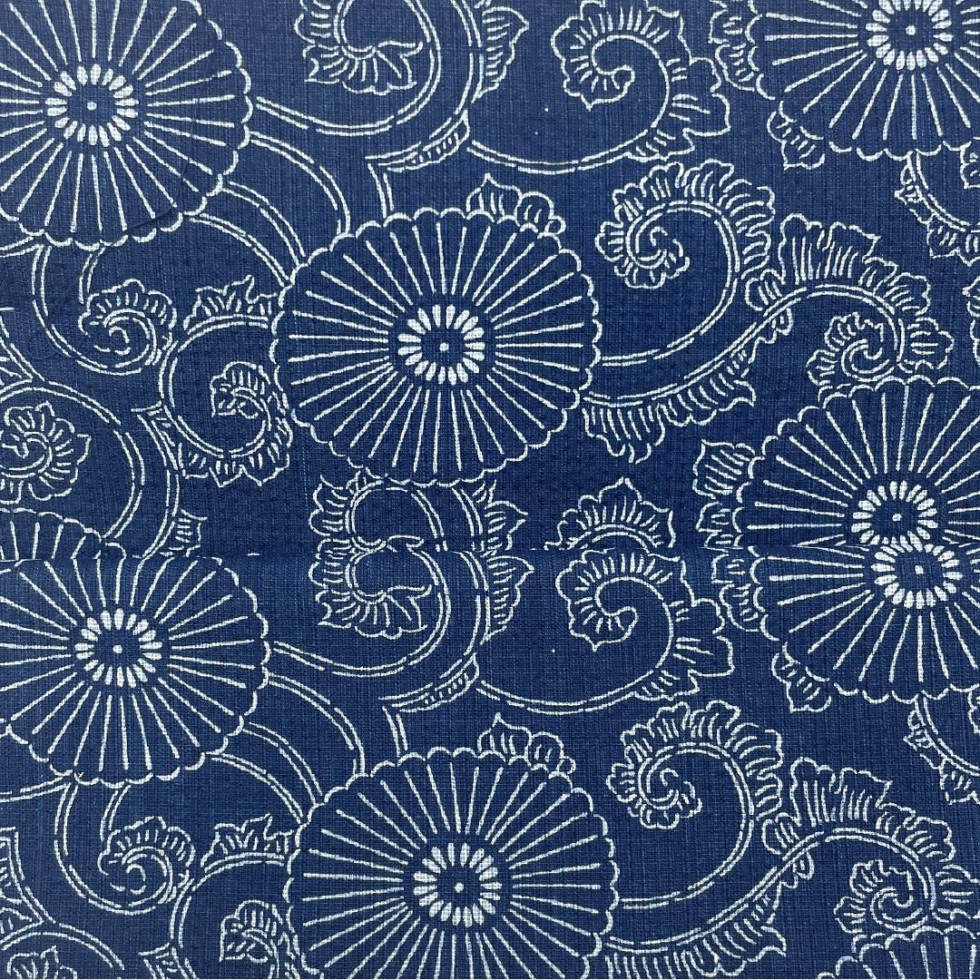 反物 浴衣 木綿 阿波しじら 重要無形文化財 正藍染 紺色(こんいろ) Sランク 紺系 1130000892918