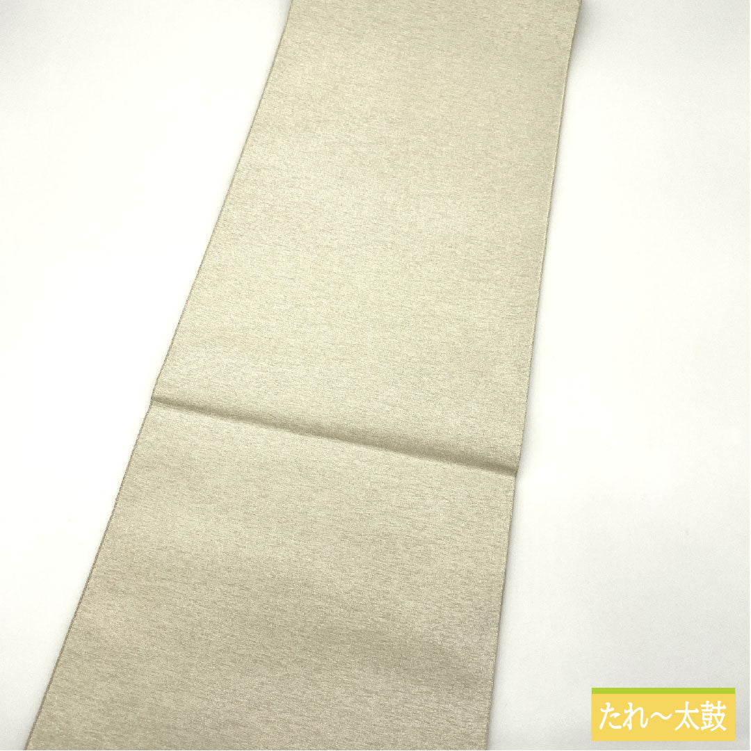 袋帯 正絹 Sランク 天井画 綴れ織 花紋 帯丈424cm ポイント柄 フォーマル 銀系 1123016822322