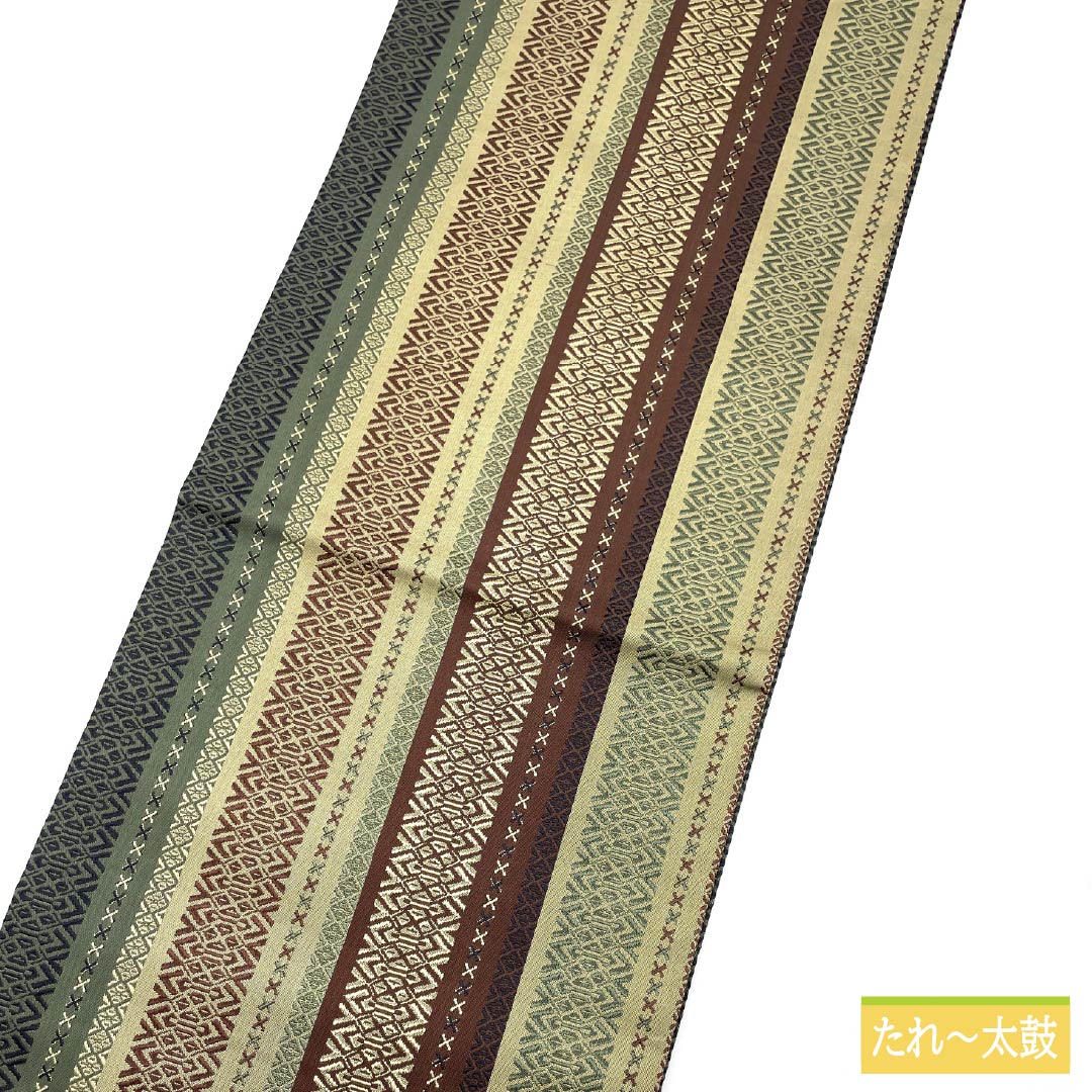 Nagoya obi, pure silk, Kenjo pattern, Hakata weave, obi length 365cm, S rank, full length, semi-formal, gradation style, 1124006992399, Nagoya tailoring