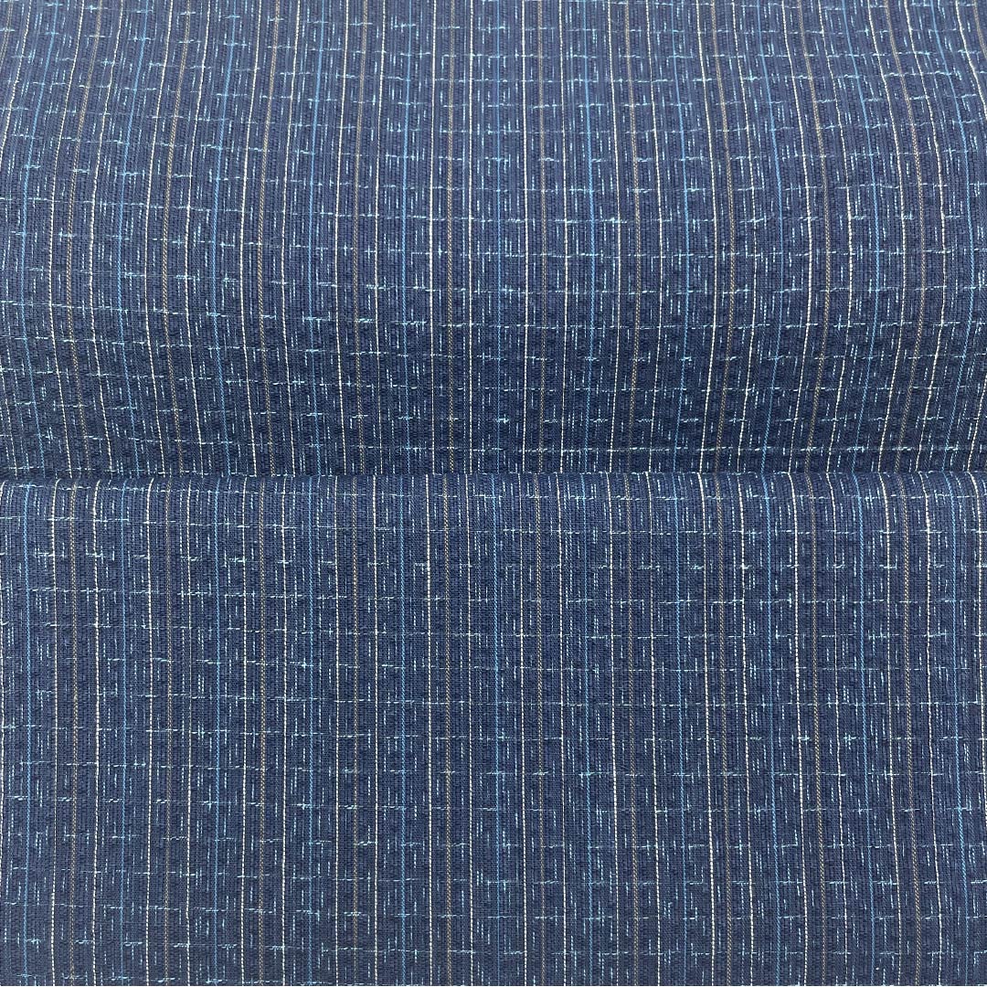 反物 浴衣 木綿 阿波しじら 重要無形文化財 正藍染 青黒色(あおぐろいろ) Sランク 紺系 1130000982918