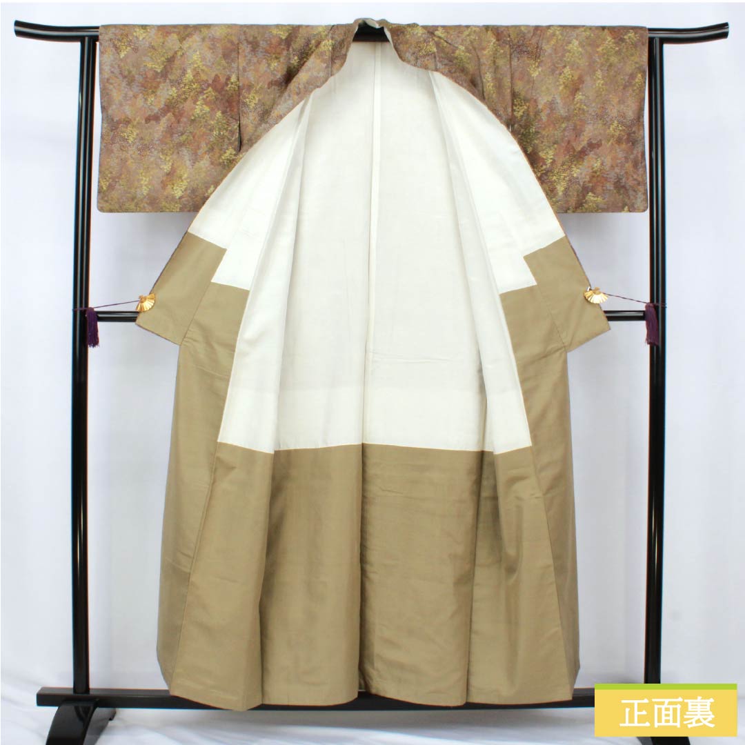 小紋 正絹 Aランク 身丈155cm 裄丈62.5cm 袷 遠山模様 グラデーション系 1115007423399