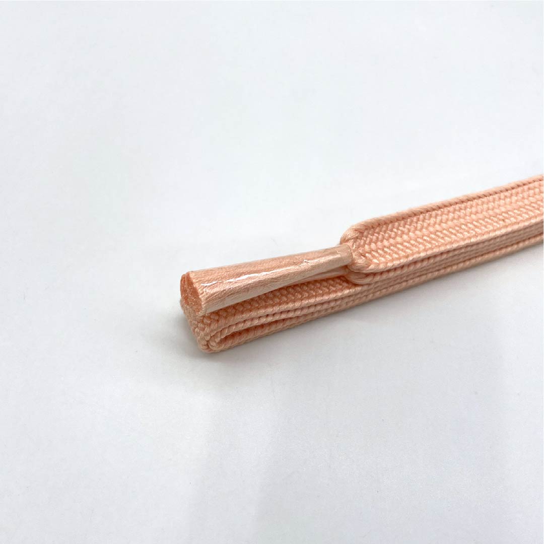 (新古品)帯締め 正絹 Sランク 乙女色(おとめいろ) 薄赤色(うすあかいろ) 長さ約162cm 幅約1.6cm カジュアル 橙系 1135005332326
