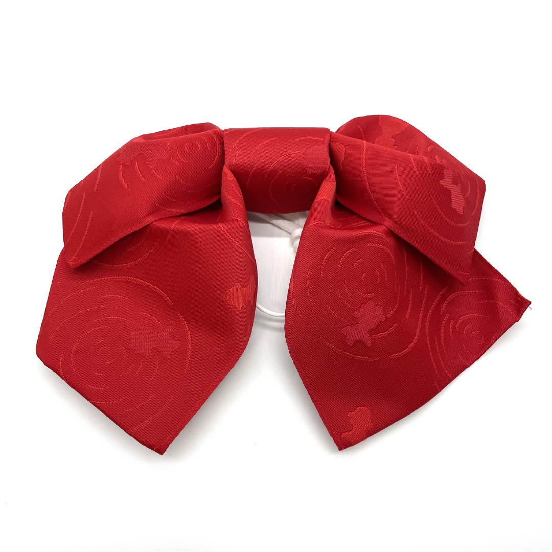 作り帯 ポリエステル 紅赤色(べにあかいろ) 金魚 リボン 浴衣用 Sランク 赤系 1131000742912