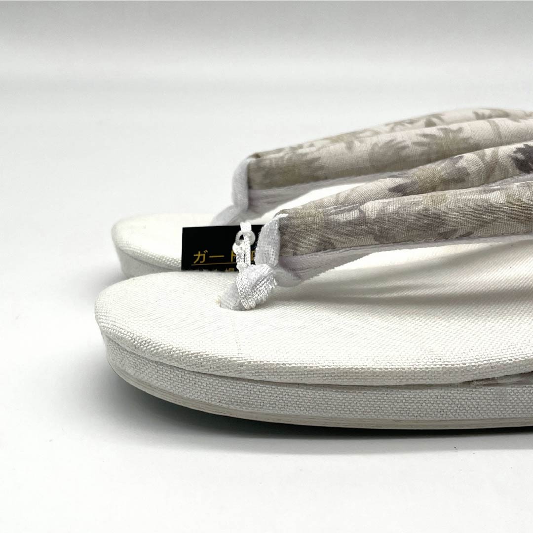 (新品)草履 亜麻 NEWランク 夏草履 亜麻草履 日本製 夏用 長さ24cm Lサイズ 白系 1122001741411