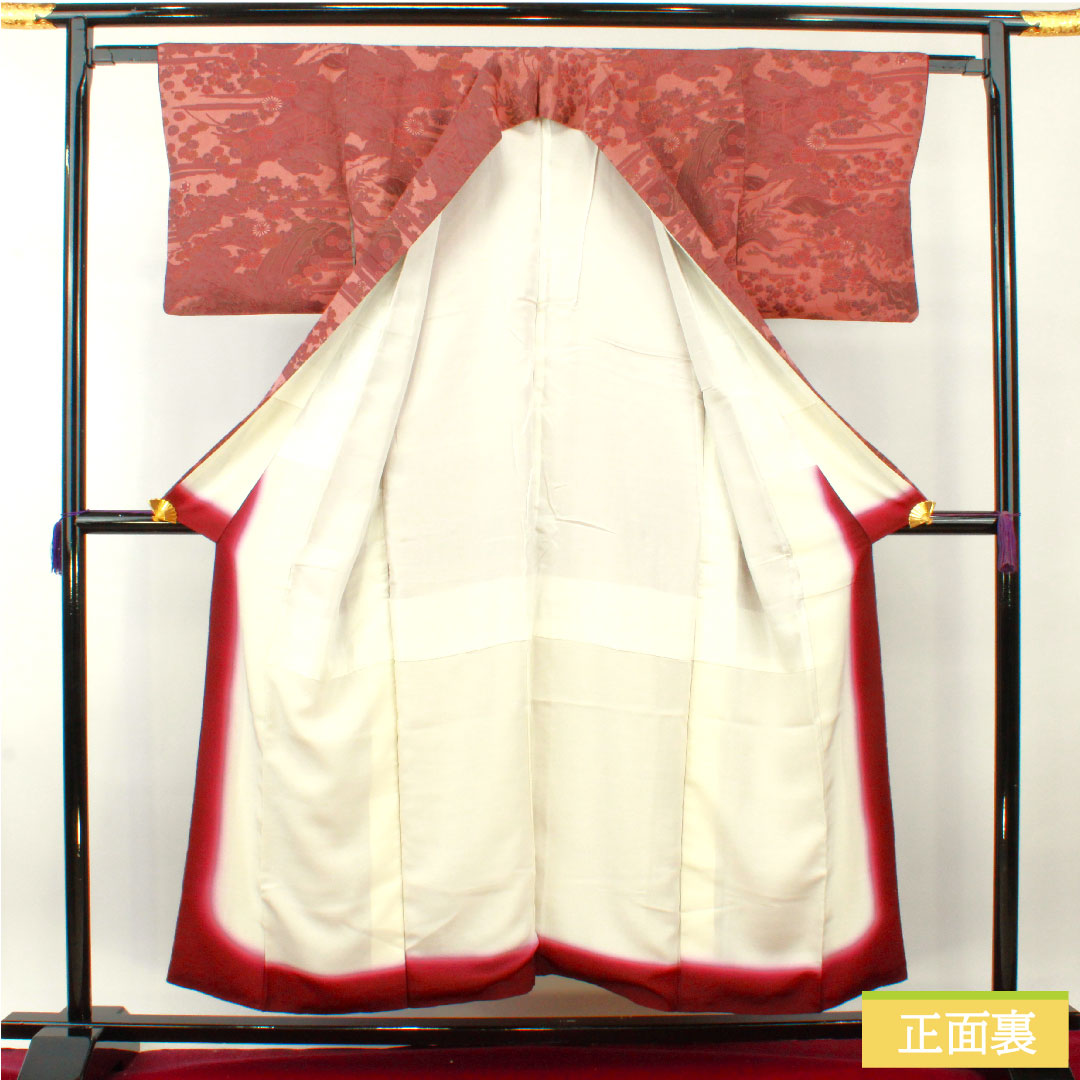 Komon, pure silk, length 152.5cm, sleeve length 60.5cm, lined, light purple, Edo Komon, Rokutani Hiroomi, traditional craftsman, Chayatsuji, S rank, purple, 1115004322220