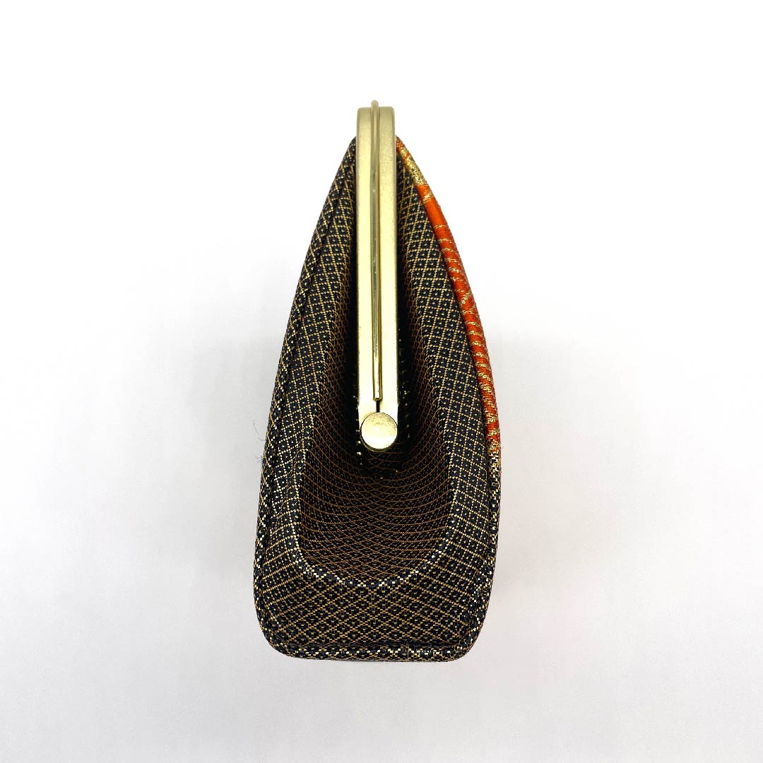 (New old stock) Formal sandal and bag set, silver-vermilion, unused, Saga Nishiki, three-layer core, size M, vermilion, A rank, 1133000013316