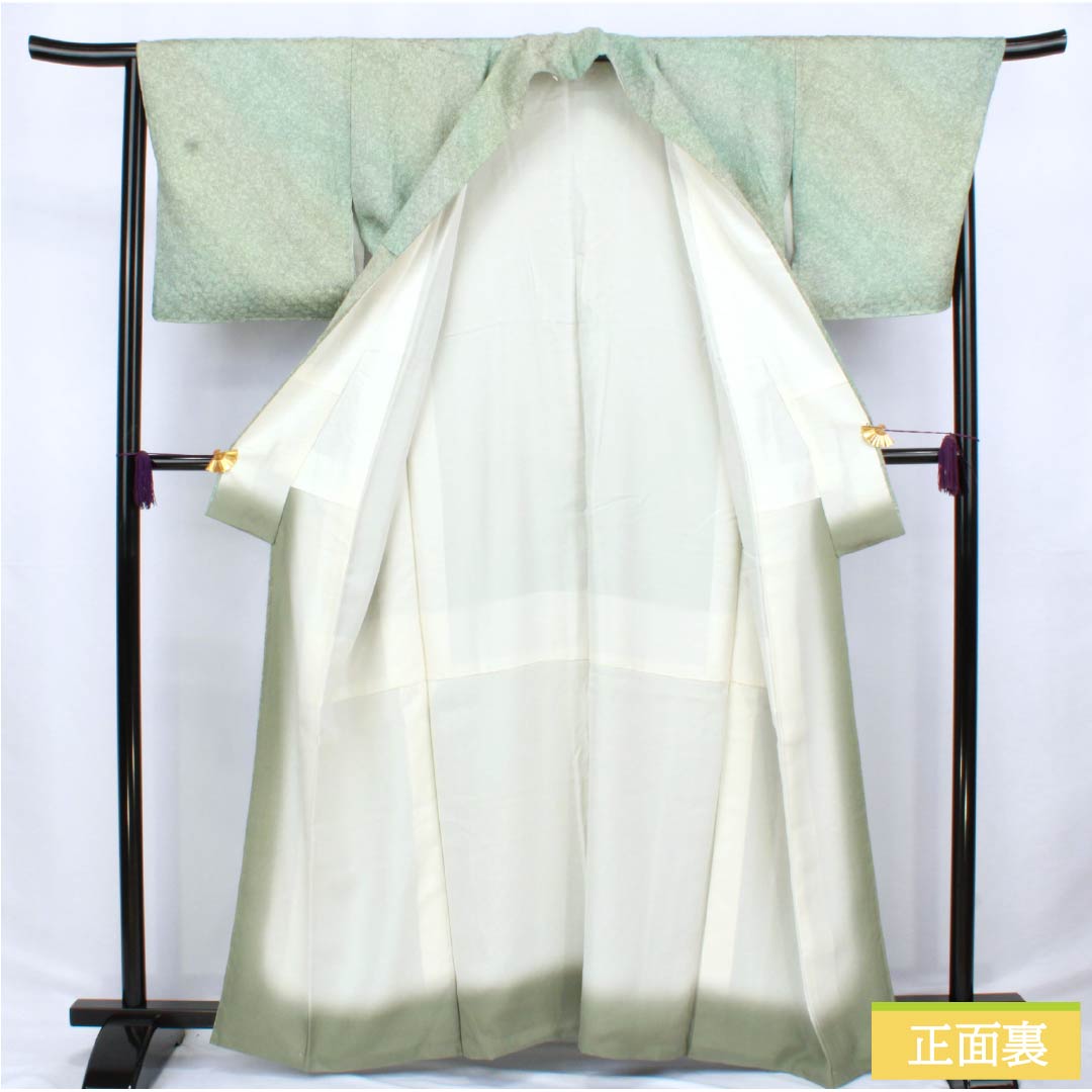 小紋 正絹 Sランク 身丈163cm 裄丈68cm 袷 ぼかし染 しつけ糸付き グラデーション系 1115006442499