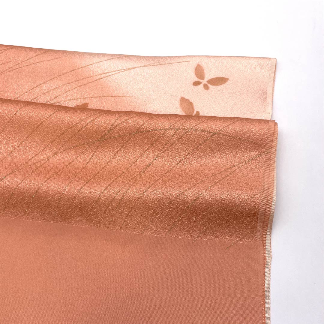 Obiage Silk S-rank Semi-formal Coral Pink Butterfly Length approx. 193cm Width approx. 29.5cm Pink 1136004262913