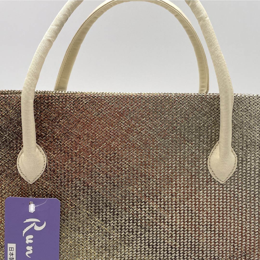 (新古品)和装バッグ セミフォーマル NEWランク 三軸組織 西陣織 利休バッグ グラデーション系 113900092199