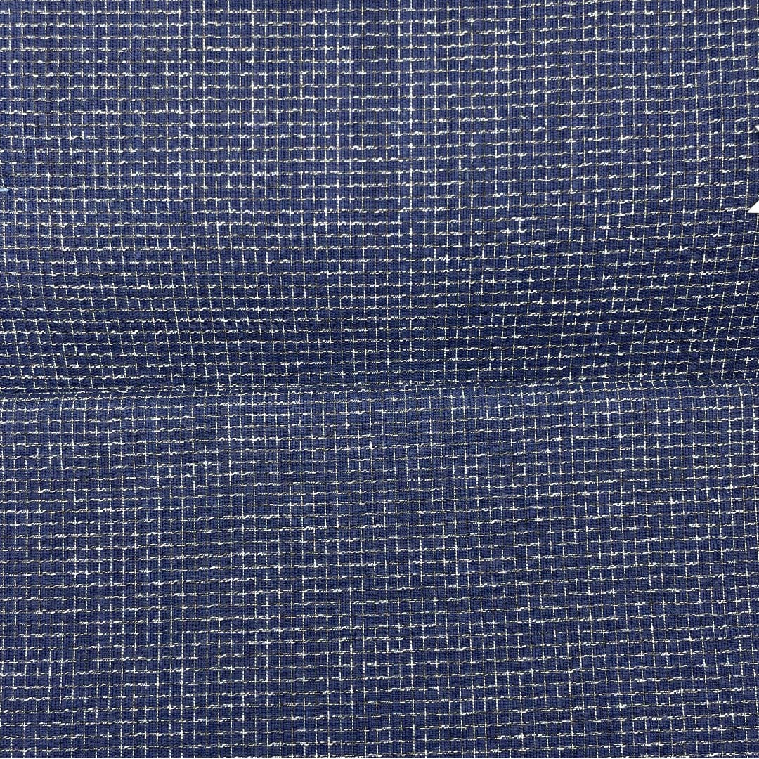 反物 浴衣 木綿 阿波しじら 重要無形文化財 正藍染 褐色(かちいろ) Sランク 紺系 1130000882918