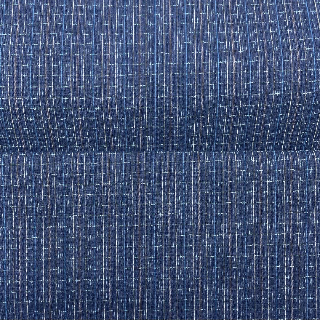 Yukata cloth, cotton, Awa Shijira, Important Intangible Cultural Property, genuine indigo dye, navy blue (kon-iro), S rank, navy blue, 1130000852918