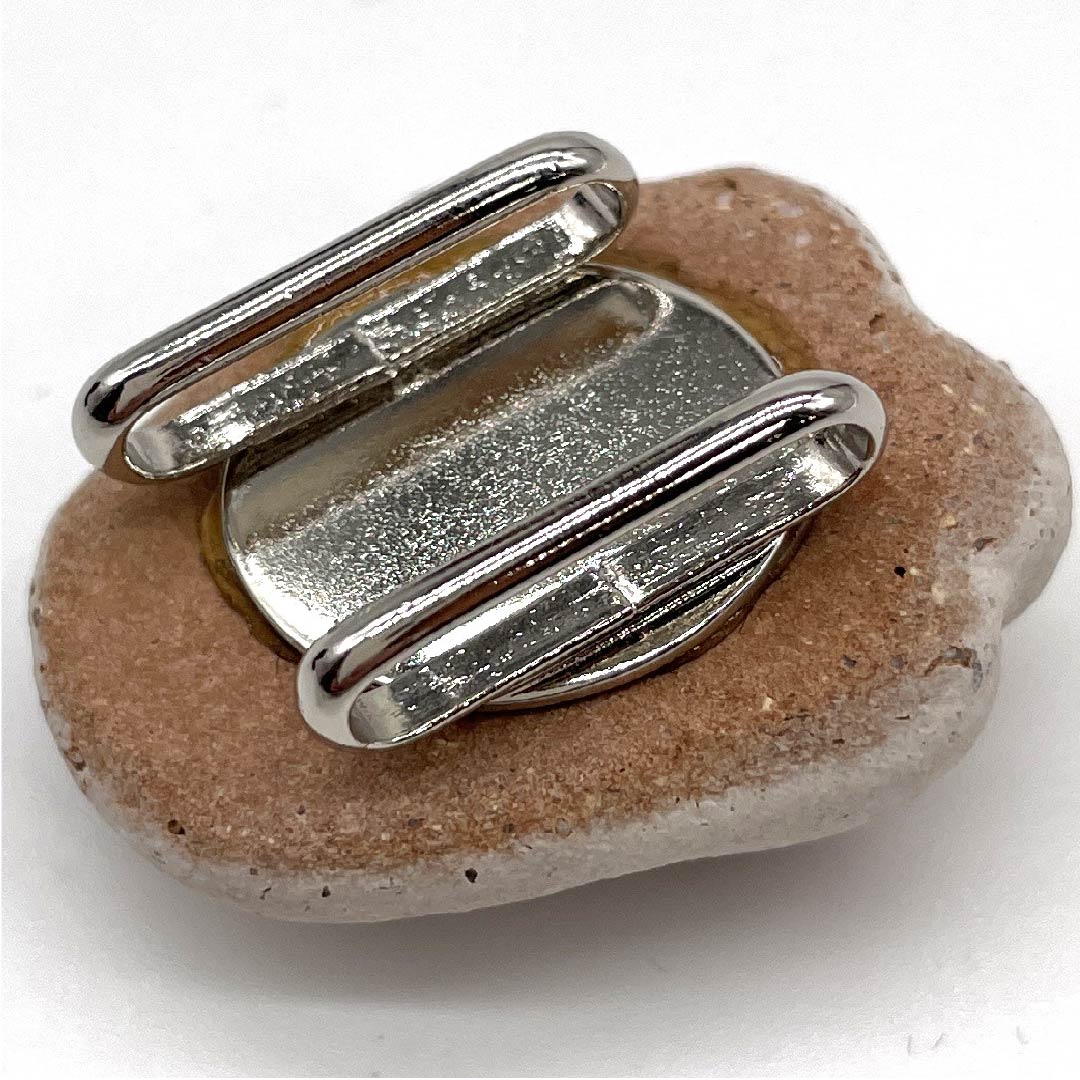 (新旧货) 腰带扣 陶瓷器 休闲 灰白色 信乐烧 猫 动物 长约3cm 宽约2.5cm S级 白色 1137000042911