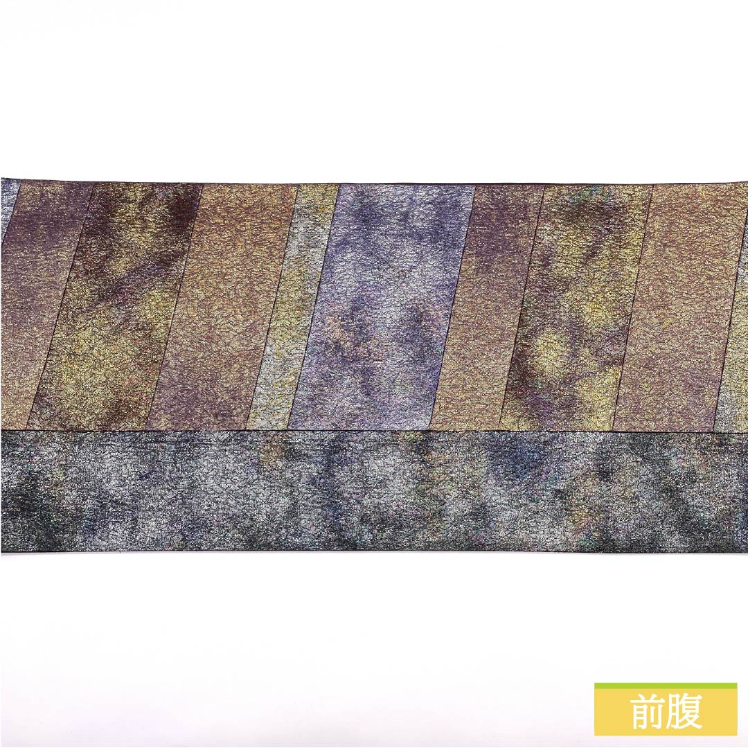 (Unmade) Fukuro Obi, Pure Silk, Gradient, Kawakita-made, Kiribame, Length 460cm, S-rank, Six-pass, Semi-formal, Gradient, 1123012252499