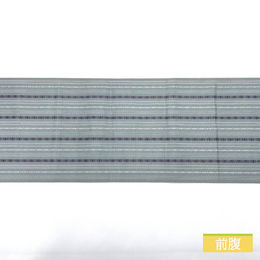 Nagoya obi, agarwood brown (tono chairo), Kenjo pattern, Hakata weave, obi length 361cm, pure silk, S rank, full length, casual, gray, 1124007122322, pine needle style