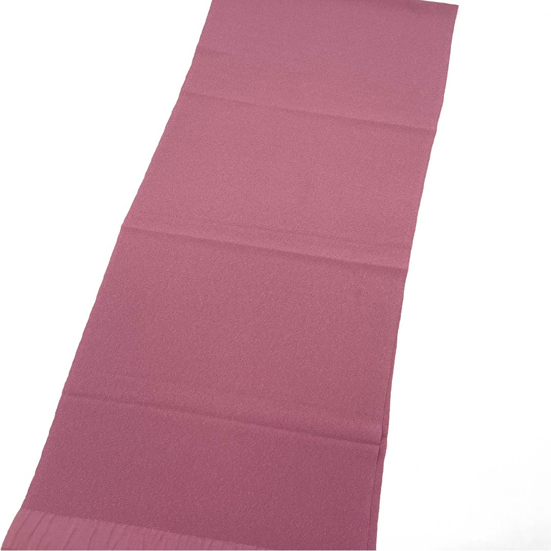 Semi-formal silk obiage (sash), S-rank, crepe fabric, approximately 170cm long, 30cm wide, pink, product number 1136000982913