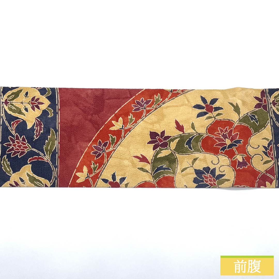 Nagoya Obi, Pure Silk, Grade A, Chirimen Fabric, Stencil Dyed, Length 364cm, Casual, Gradient, 1124009253399, Nagoya Style