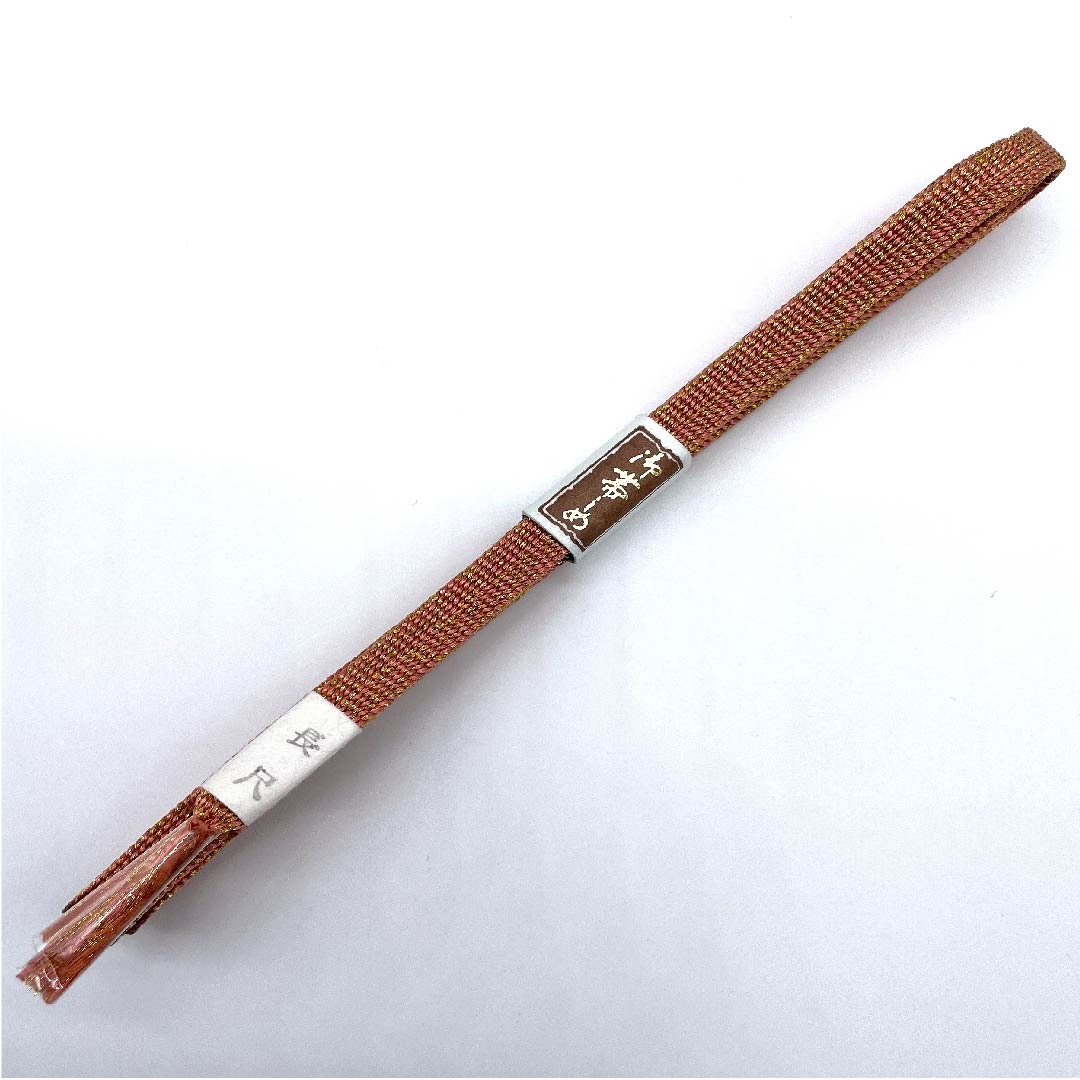 (新古品) 帯締め 正絹 三分紐 鴇色(ときいろ) 平田組紐 長尺 新古品 長さ約164cm 幅約0.9cm カジュアル Sランク ピンク系 1135000812313