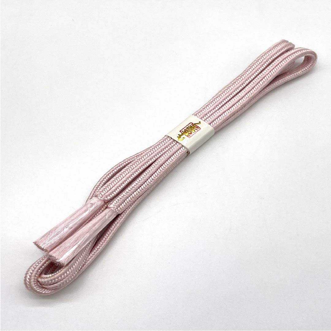 (New old stock) Silk obijime (sash band) Sakurairo (cherry blossom color) Crown set New old stock Length approx. 156.5cm Width approx. 1cm Semi-formal B rank Pink 1135003794313