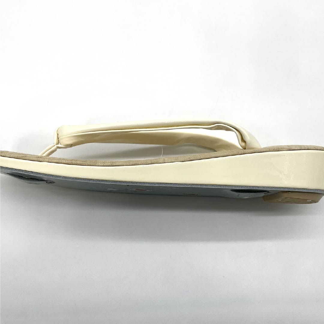 (Like New) Hemp Zori Sandals, New Condition, Casual, Single-Core, For Single-Layer Kimono, Summer, Length 23.5cm, Size M, Beige, Item Number 1122001451325