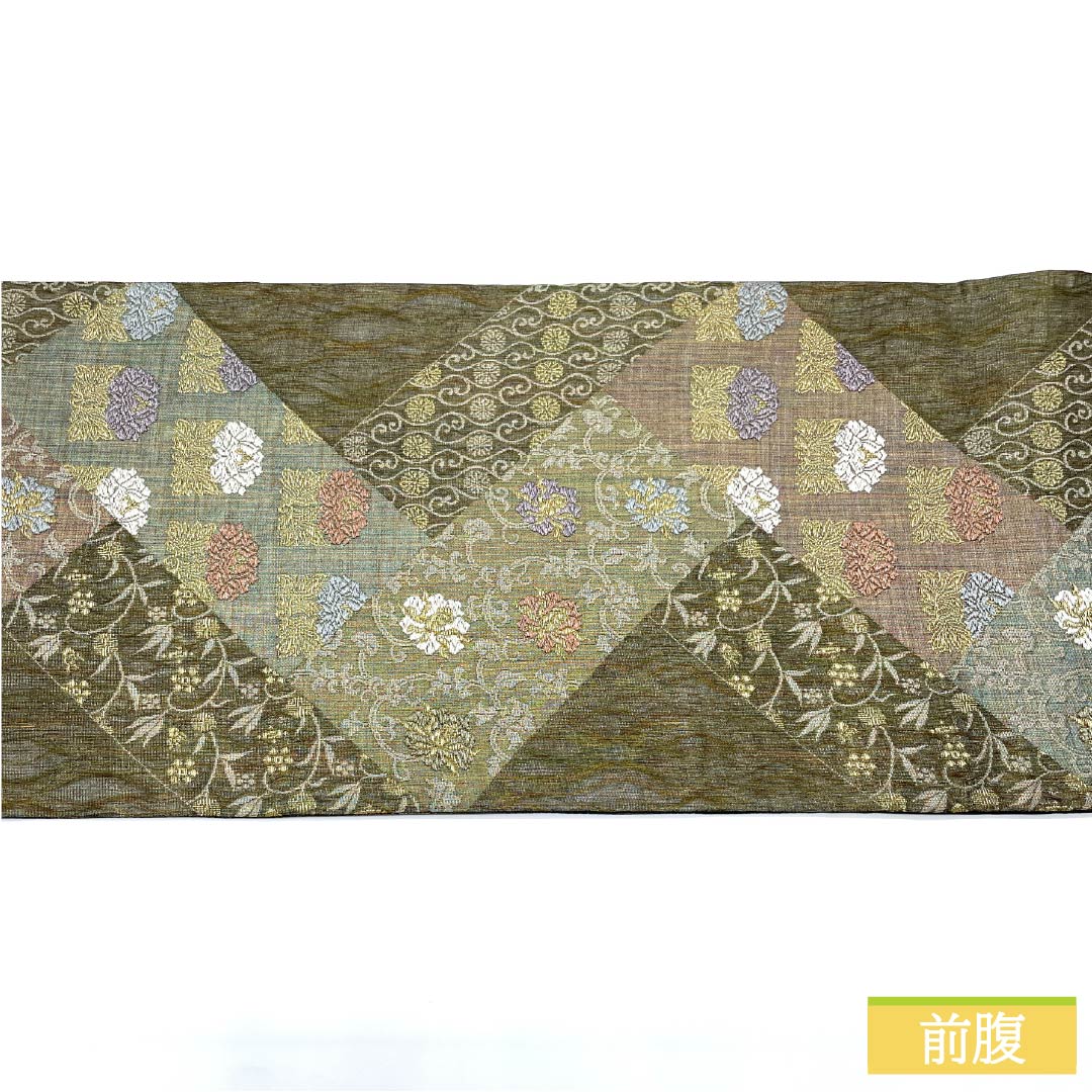 袋帯 正絹 留袖用 波絹 三重織 オールシーズン 帯丈440cm Sランク 六通 フォーマル グラデーション系 1123013422399