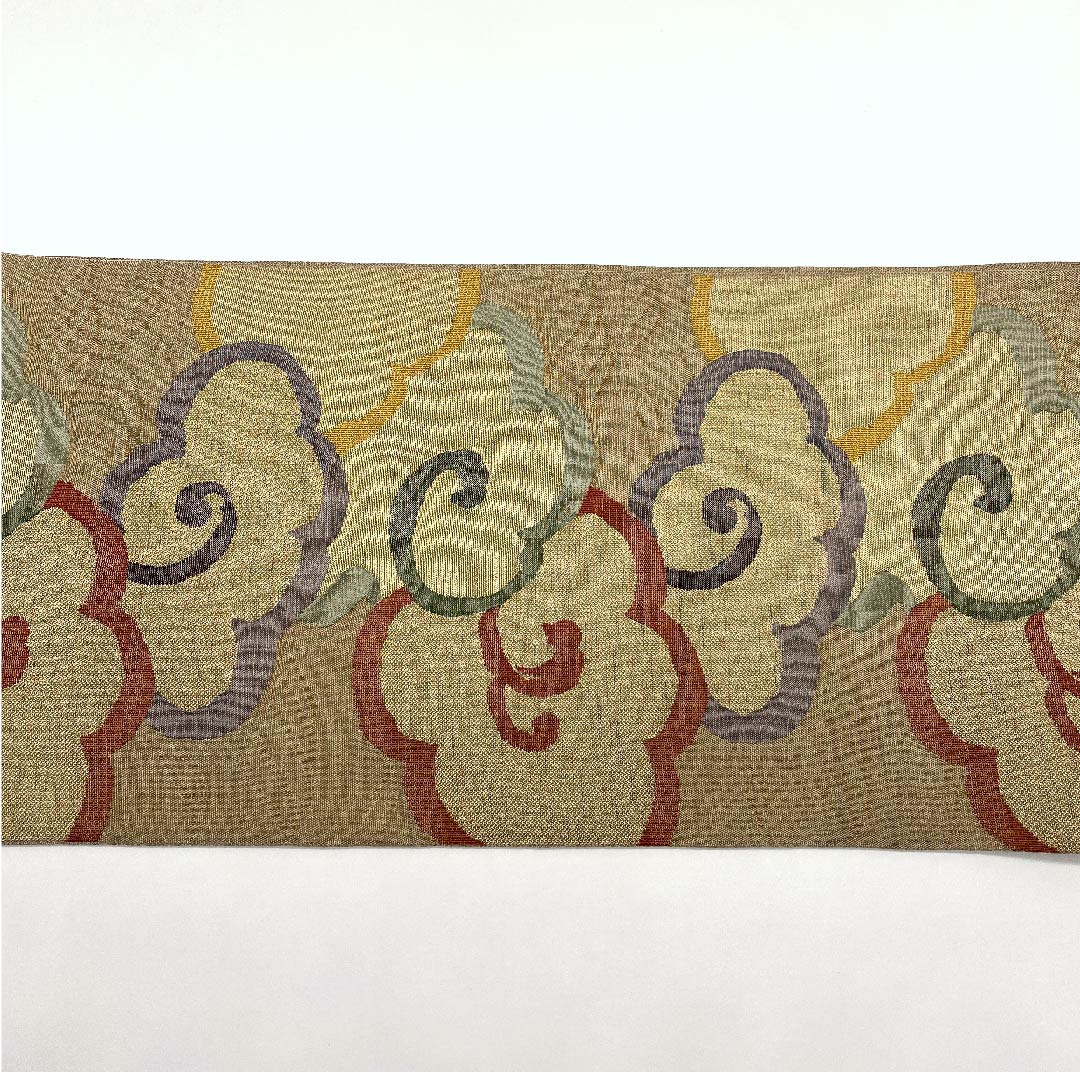 Fukuro Obi with Cloud Flying Pattern, Length 440cm, Pure Silk, S Rank, Six-pass, Semi-formal, Gradient, 1123007892399
