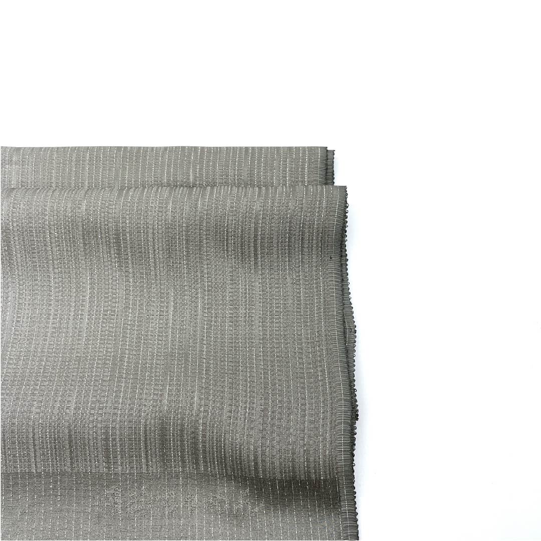 (新品)帯揚げ 正絹 セミフォーマル 消炭鼠色(けしずみねずみいろ) 深紫色(ふかむらさきいろ) 2色ぼかし 銀糸 長さ約187cm 幅約33.5cm NEWランク グラデーション系 1136000691999