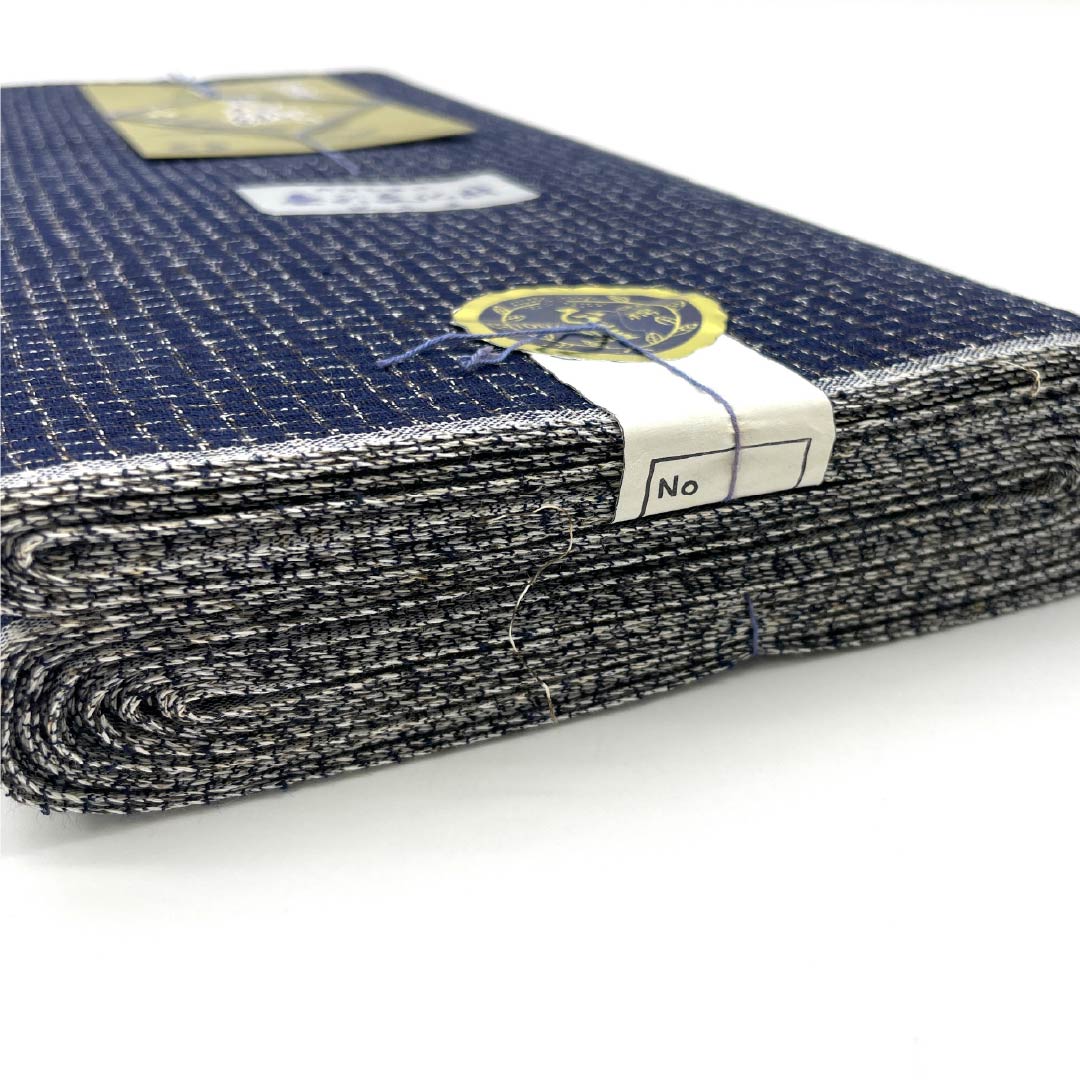 反物 浴衣 木綿 阿波しじら 重要無形文化財 正藍染 褐色(かちいろ) Sランク 紺系 1130000882918