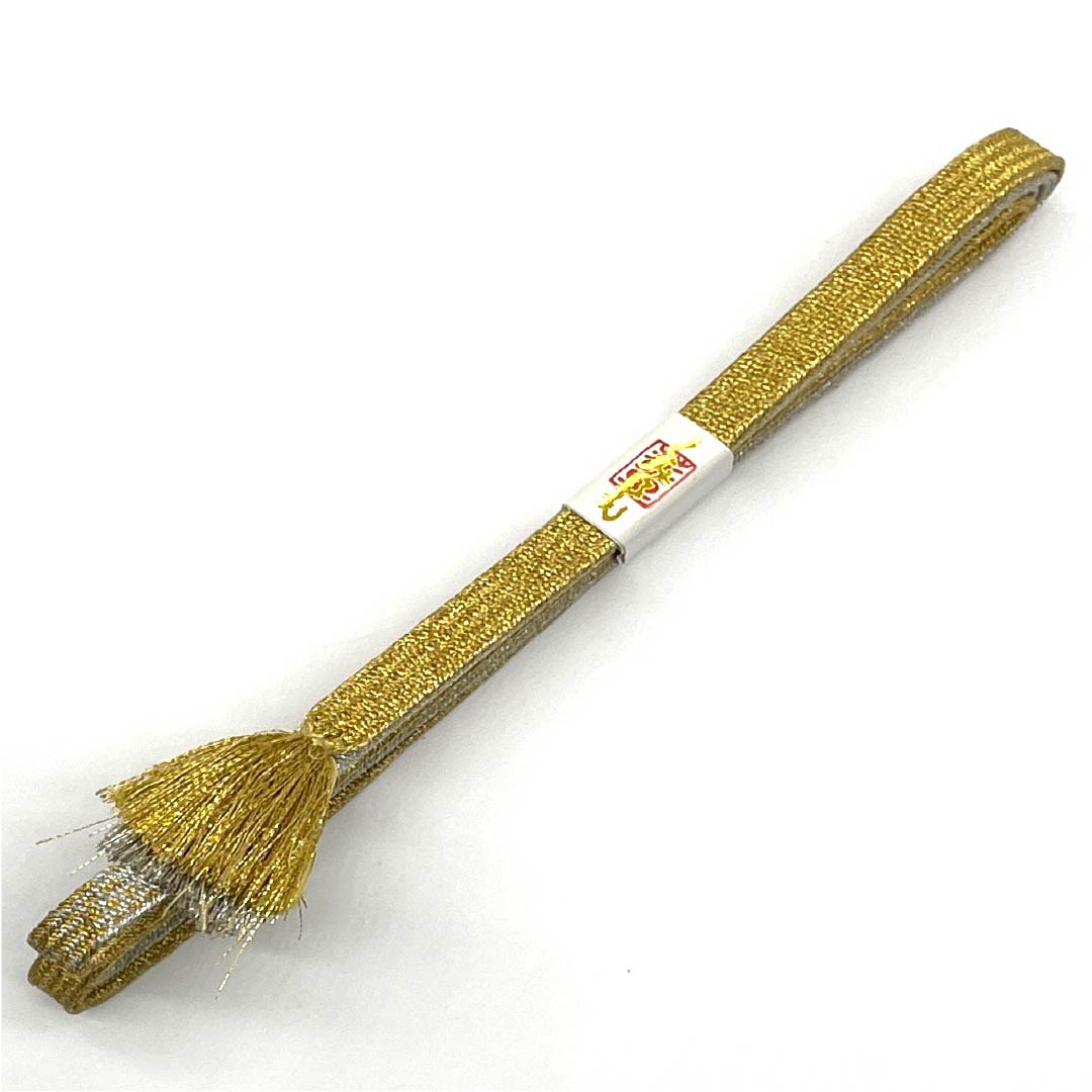 帯締め 正絹 Aランク 金色(きんいろ) 銀色(ぎんいろ) 留袖用 長さ約173cm 幅約1cm フォーマル 金系 1135003883421