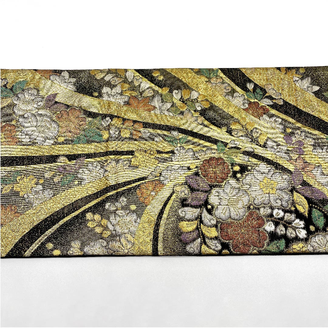 袋帯 金色 辻ヶ花 帯丈438cm 正絹 Aランク 六通 フォーマル 金系 1123006853321