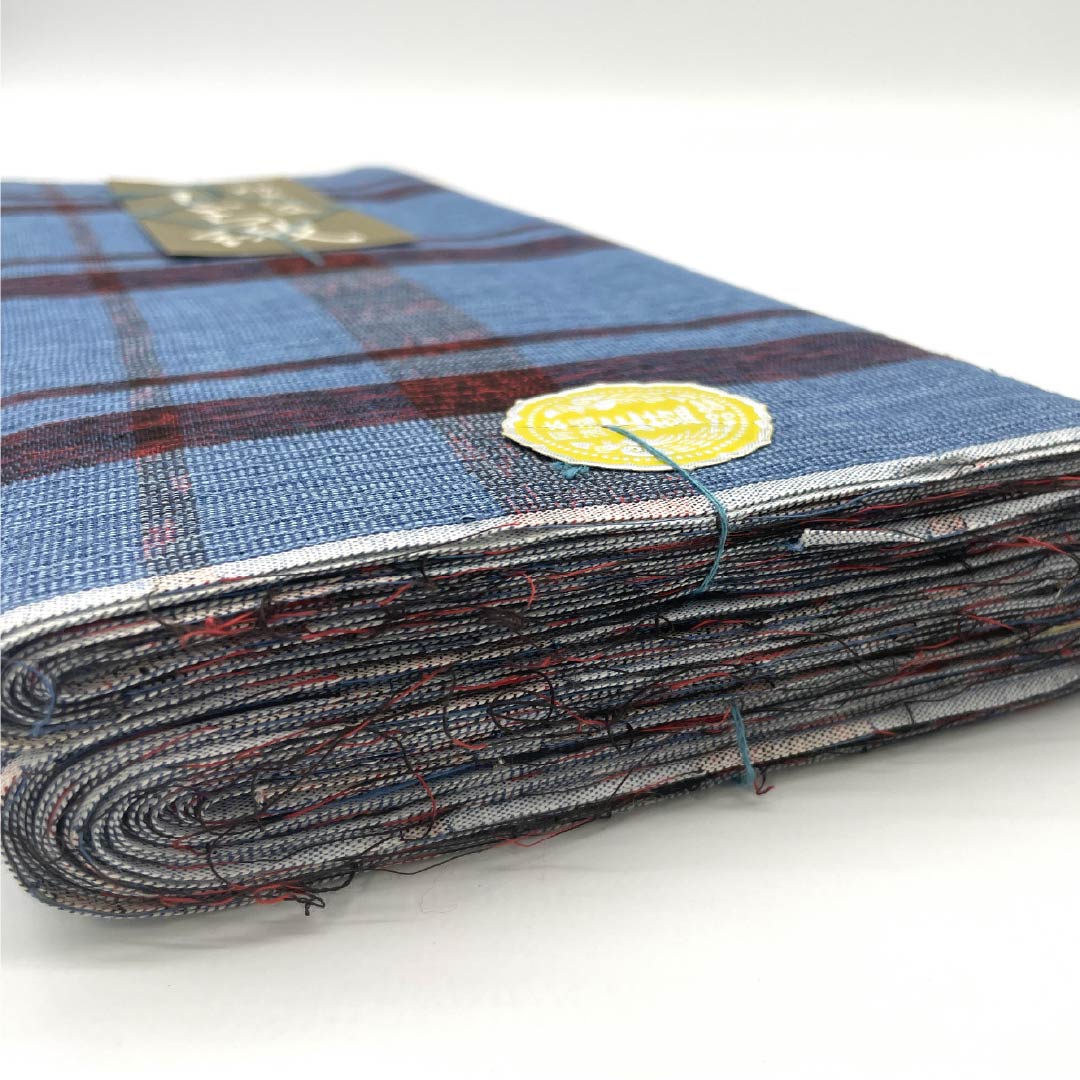 反物 浴衣 木綿 阿波しじら 重要無形文化財 正藍染 青黛色(せいたいいろ) Sランク 青系 1130000992917