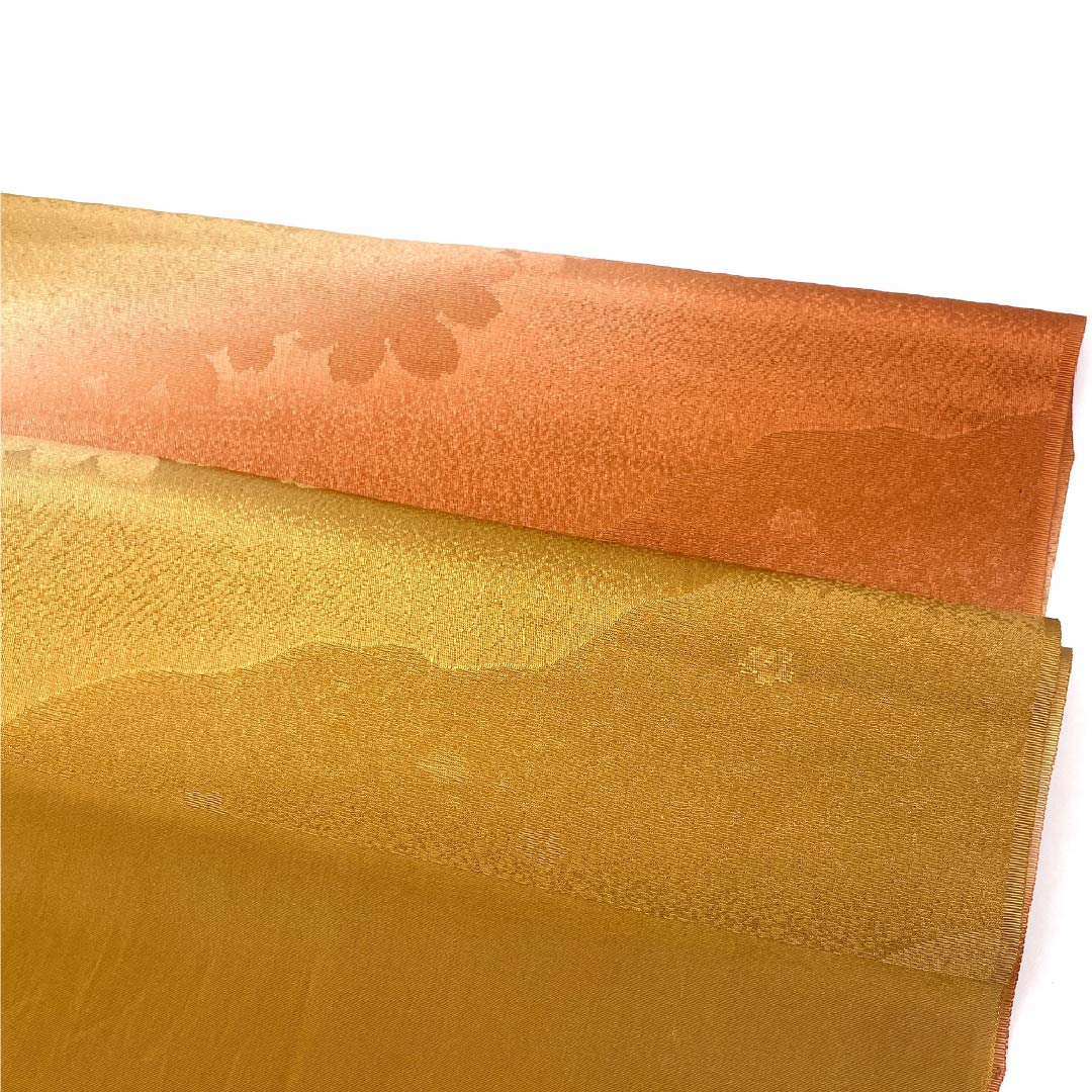Obiage Silk S-rank Semi-formal Amber Abstract Pattern Length approx. 178cm Width approx. 30cm Brown-toned 1136003072914