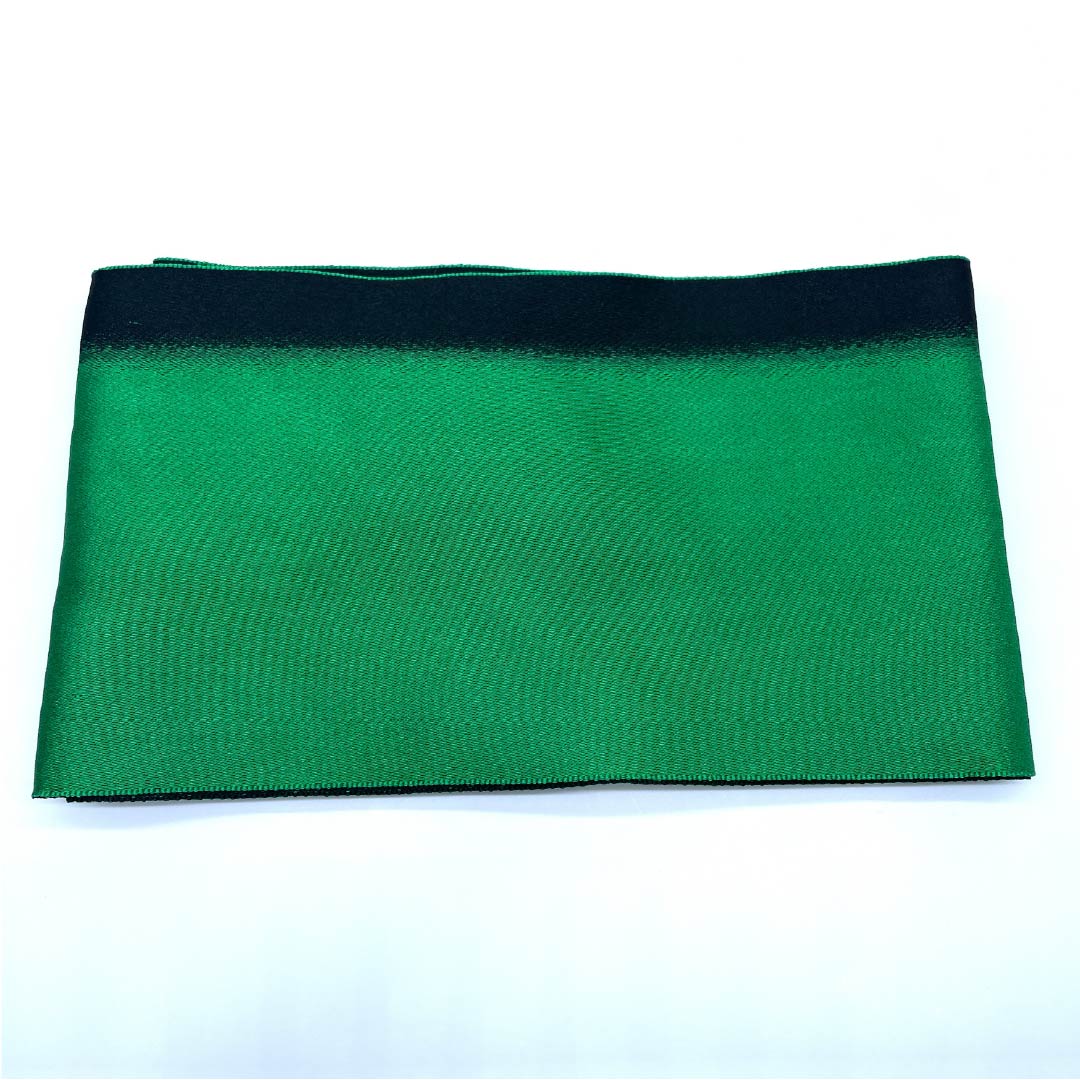 Ready-made obi, polyester, green, plain, different knot, ribbon, S rank, green, 1131000722919