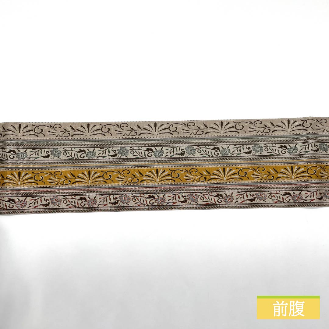 名古屋帯 花模様 帯丈367cm 正絹 Sランク 全通 セミフォーマル グラデーション系 1124008102399 名古屋仕立て