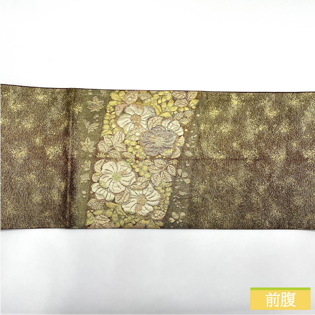 袋帯 正絹 留袖用 辻ヶ花 帯丈432cm Sランク ポイント柄 フォーマル 金系 1123013922321