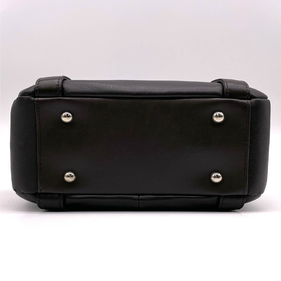 (新古品) 洋装バッグ 牛革 Aランク 新古品 牛革 2WAY 茶系 119700013314