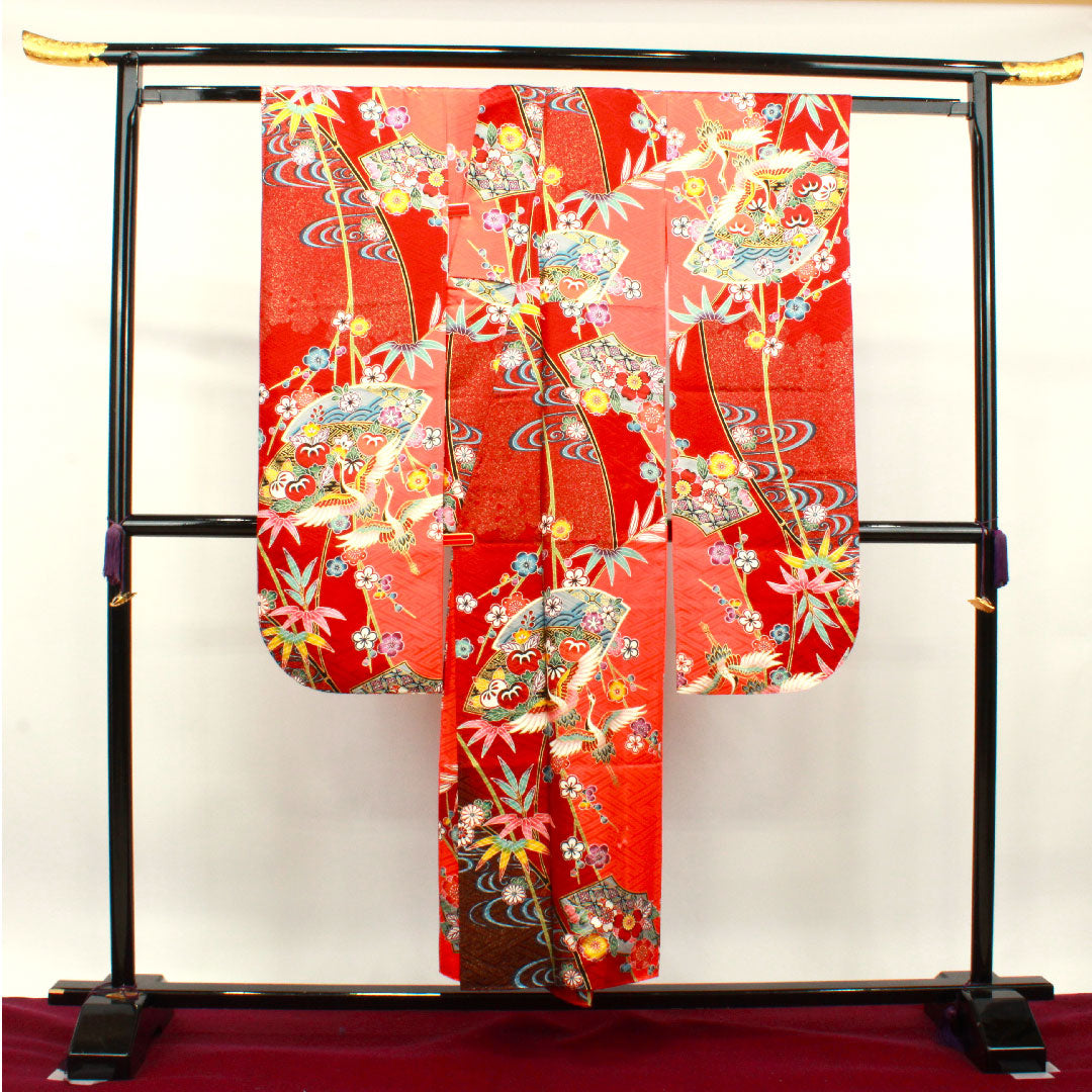 振袖 身丈151cm 裄丈61.5cm 袷 京紅型 吉祥文様 正絹 Sランク グラデーション系 1113001722299