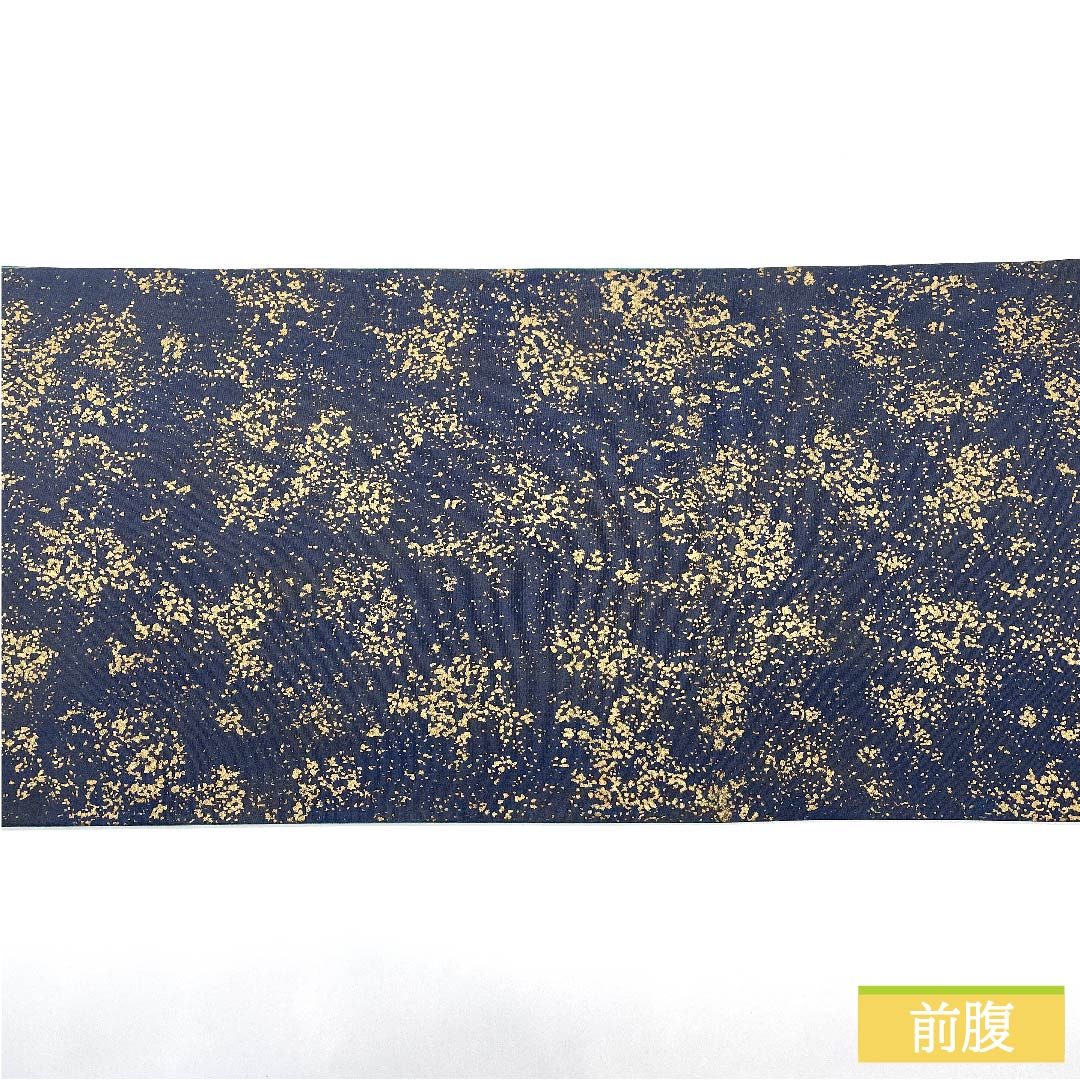 袋帯 正絹 瞑色色(めいしょくいろ) 染め帯 大島 帯丈448cm Sランク 六通 セミフォーマル 青系 1123011422317