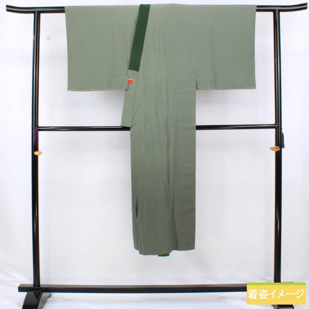 Men's Nagajuban (long under-kimono), Pure Silk, Grade A, Length 133cm, Sleeve Length 66cm, Chigusa Nezuiro (Chigusa Gray), Daimyo Procession, Mount Fuji Design, Single-Layer, Gray, Item Number 1140000603322