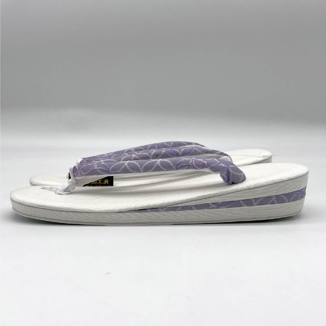 (新品)草履 亜麻 NEWランク 夏草履 亜麻草履 日本製 夏用 長さ24cm Lサイズ 白系 1122001711411