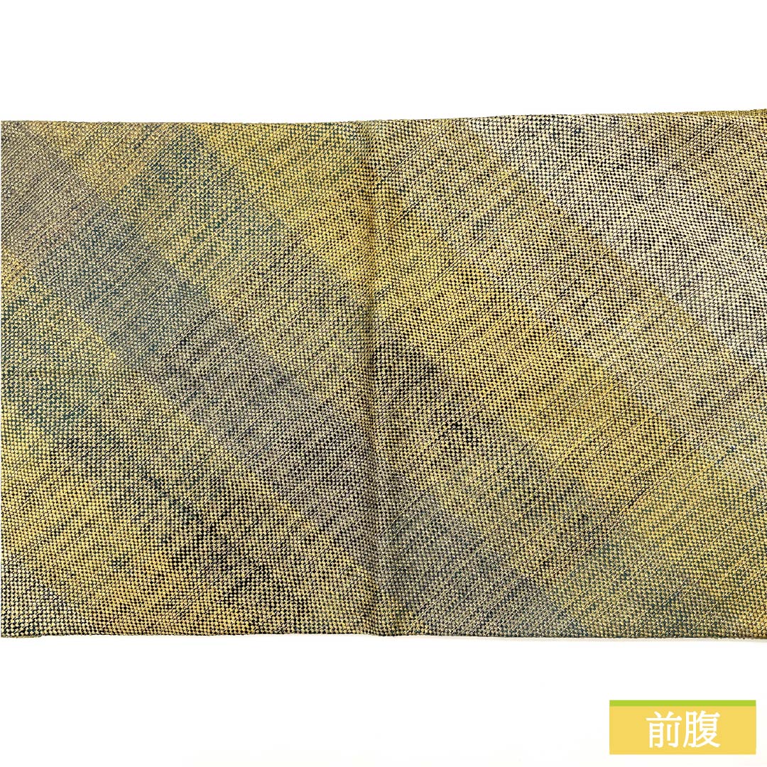 袋帯 正絹 ひなや謹製 西陣織 組織り 菱模様 リバーシブル 帯丈454cm Sランク 全通 セミフォーマル グラデーション系 1123012622499