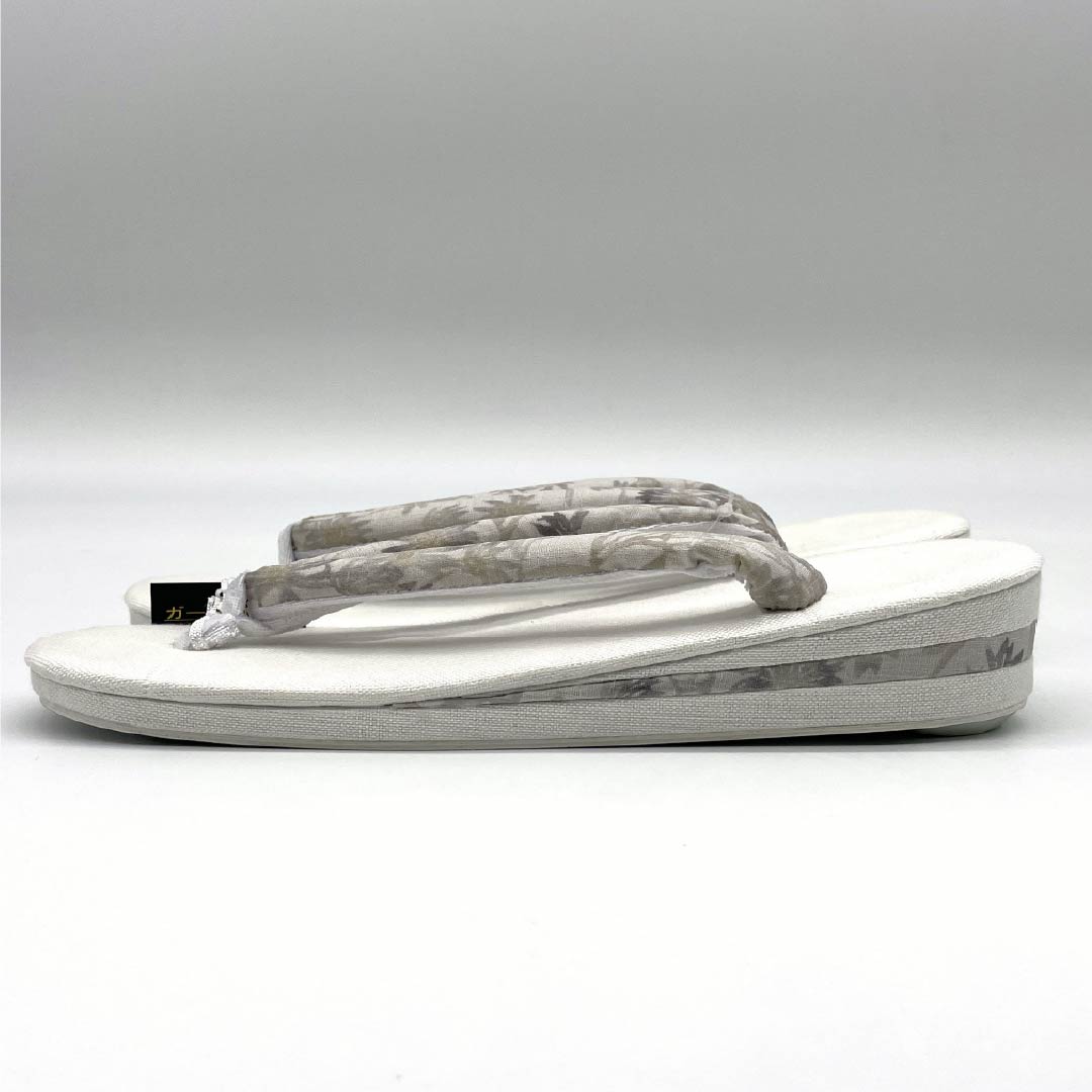 (新品)草履 亜麻 NEWランク 夏草履 亜麻草履 日本製 夏用 長さ24cm Lサイズ 白系 1122001741411