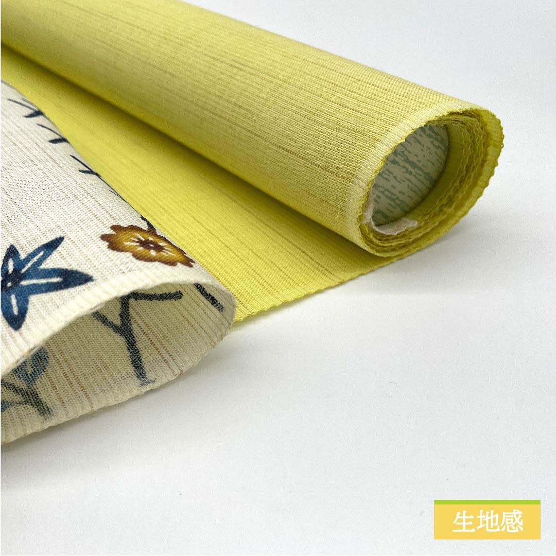 (未仕立)名古屋帯 正絹 白色 琉球紅型 橘 松 紅葉 帯丈520cm NEWランク 六通 カジュアル 白系 1124006351411