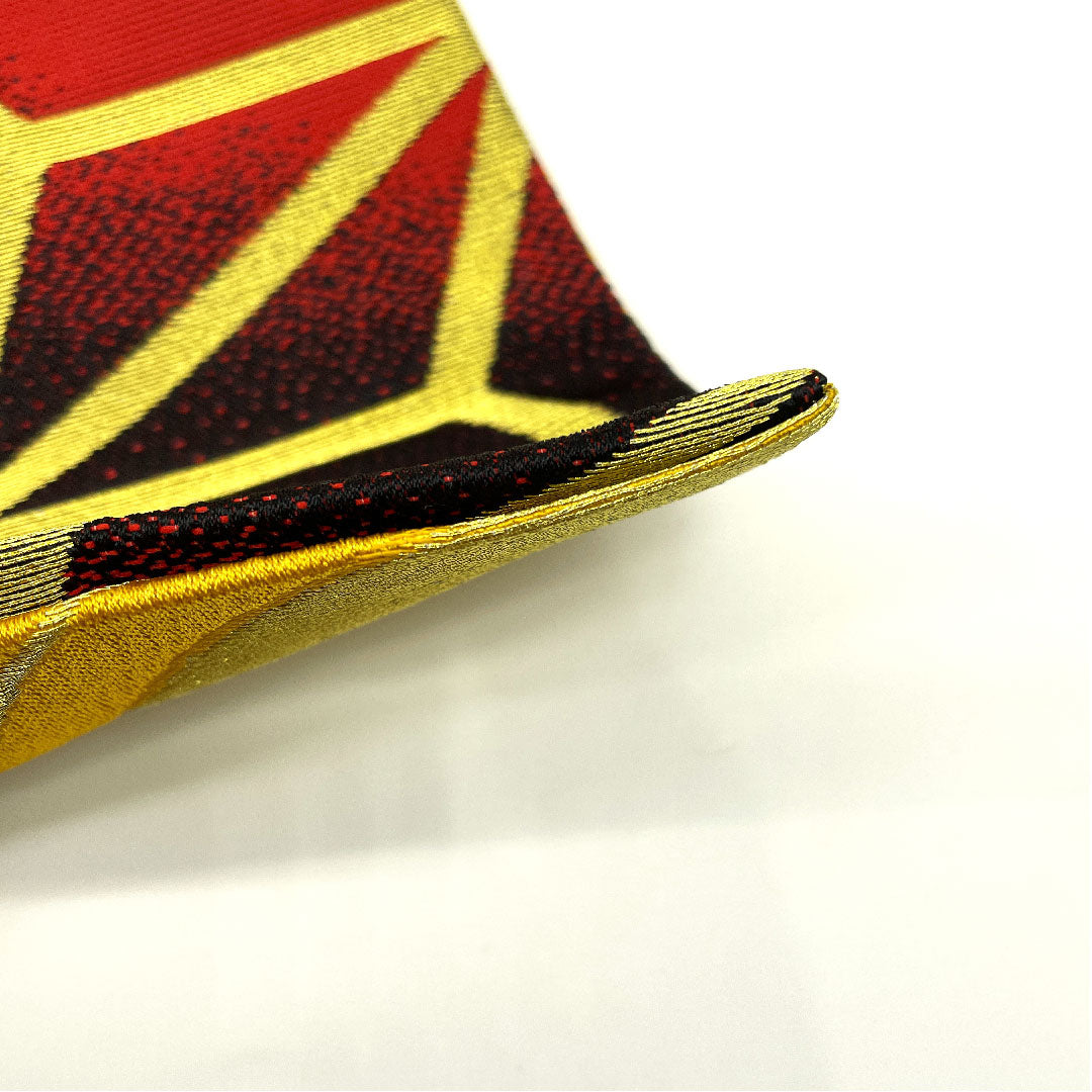 半幅帯 リバーシブル 麻の葉 帯丈342cm ポリエステル グラデーション系 Sランク 1125000222999