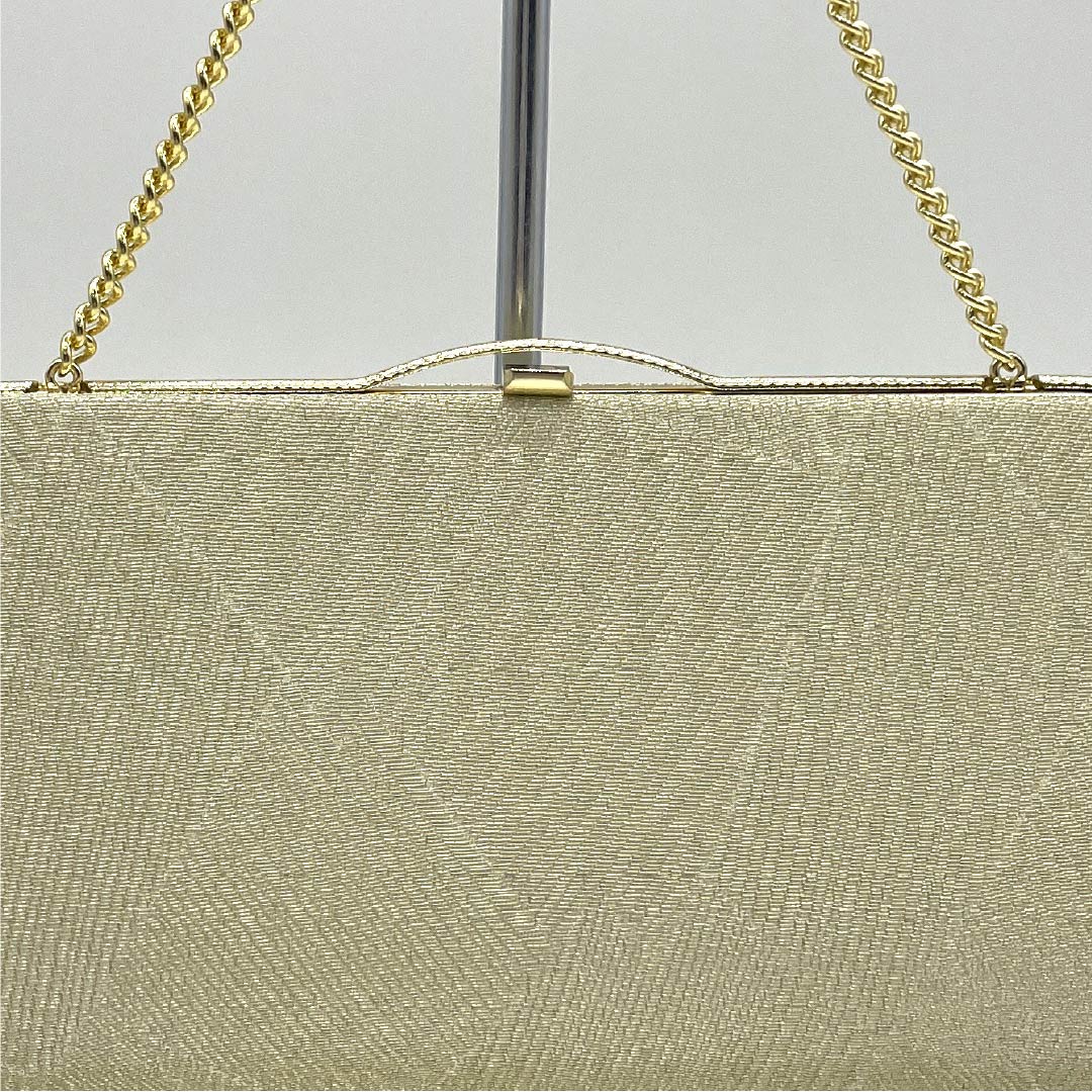 (Like New) Formal Zori and Bag Set, 2-Way, Medium, Gold, Rank B, 1133000274321