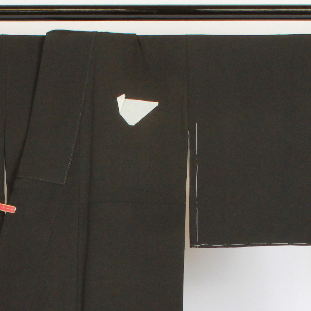 黒留袖 身丈155cm 裄丈63cm 袷 蘇州刺繡 正絹 Aランク 五つ紋 黒系 1111000103310