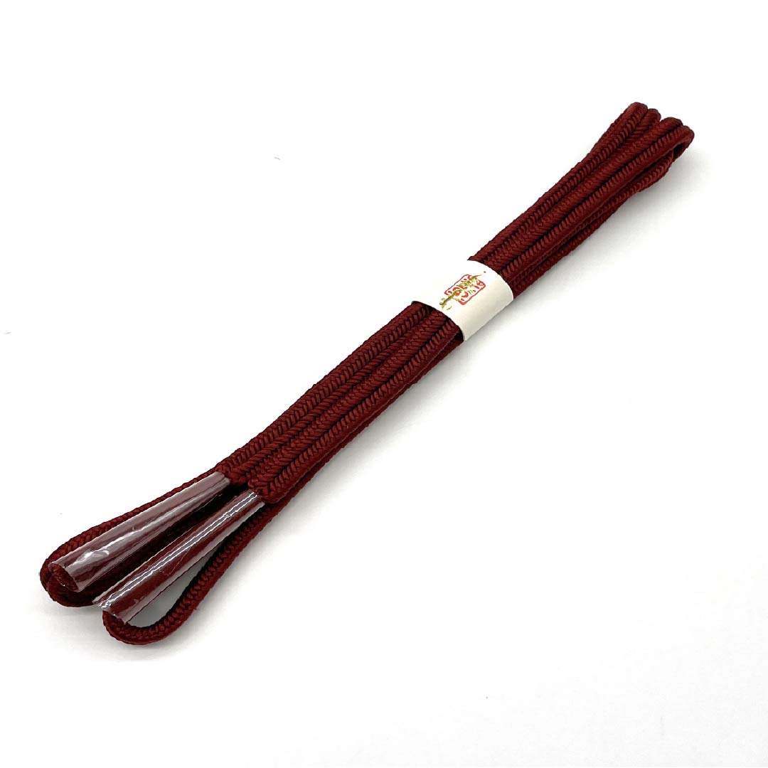 (New old stock) Belt fastener, pure silk, deep scarlet, crown set, new old stock, length approx. 167.5cm, width approx. 1cm, semi-formal, NEW rank, brown, 1135003701314