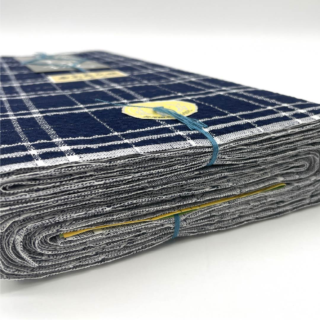 反物 浴衣 木綿 阿波しじら 重要無形文化財 正藍染 濃紺(のうこん) Sランク 紺系 1130000942918