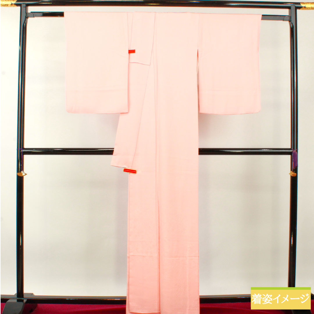 Plain color, pure silk, length 163cm, sleeve length 66cm, Shinonome color, Chayatsuji pattern, lined, no crest, A rank, pink, 1114001383413